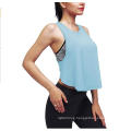 Women′s Sexy Open Back Yoga Tops Backless Shirt Summer Workout Tank Top